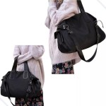 Bolsa Mala Feminina Academia Esportiva Ginástica Viagem Porta Roupas Impermeável Grande (Preto) - Imagem 2