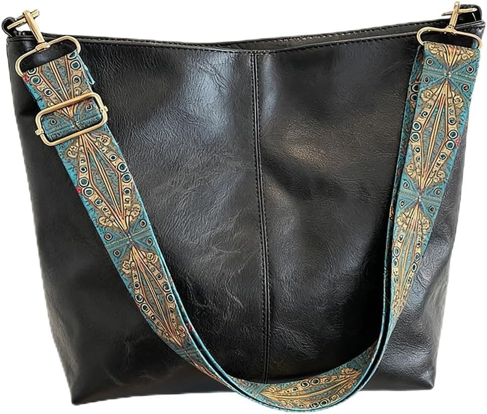 Bolsa-de-couro-PU-grande-bolsa-tiracolo-feminina-bolsa-de.jpg Bolsa de couro PU grande, bolsa tiracolo feminina, bolsa de compras, bolsa de ombro de grande capacidade para viagem, preta