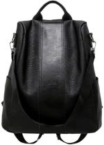 Bolsa de ombro casual feminina prática bolsa de viagem preta