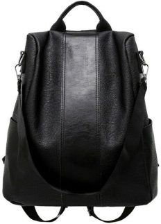 Bolsa de ombro casual feminina prática bolsa de viagem preta