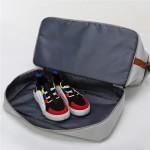 Bolsa de viagem portátil bolsa de bagagem de viagem de curta distância de grande capacidade leve separação seca e molhada bolsa de fitness esportiva (Azul marinho) - Imagem 2