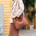 Bolsa feminina de PU Boston de ombro, bolsa mensageiro casual fashion - Imagem 2