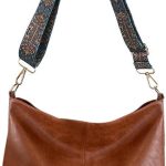 Bolsa grande de couro sintético vegano casual com zíper bolsa de trabalho Hobo para mulheres