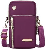 Bolsa tiracolo pequena para mulheres - Bolsas de telefone com alça transversal - Bolsa de braço de nylon leve