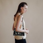 Bolsas de ombro transversais para mulheres, mini bolsas com estampa de bordado floral, bolsa de ombro pequena de poliuretano com fecho de zíper - Imagem 2