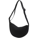 Bolsas transversais crescentes para mulheres, bolsas de nylon modernas, bolsa tiracolo pequena para viagem Hobo