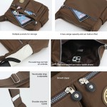Bolsas transversais femininas bolsa de ombro espaçosa com vários bolsos bolsa tiracolo feminina - Imagem 2