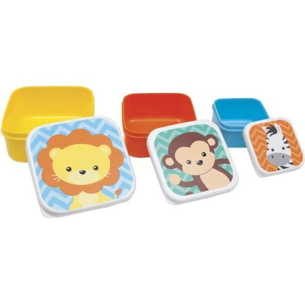 Buba Kit 3 Potinhos Animais Multicor
