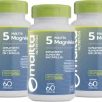 COMBO 3 DUOM 5 MAGNÉSIOS QUELATO MALATO TAURATO CITRATO ÓXIDO 60 CÁPSULAS CADA TOTAL 180 CÁPS