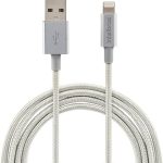 Cabo Lightning em nylon 1,5 m EUAL 15NB Branco Intelbras