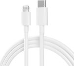 Cabo USB-C para Lightning 3A 20W 1 Metro Branco, Tipo C Cabo de Carregamento para iPhone 13/13 Pro /12/12 Pro/Pro Max/11/11 Pro/XS/Max/XR/X /8 /8Plus