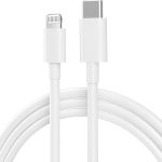 Cabo USB-C para Lightning 3A 20W 1 Metro Branco, Tipo C Cabo de Carregamento para iPhone 13/13 Pro /12/12 Pro/Pro Max/11/11 Pro/XS/Max/XR/X /8 /8Plus