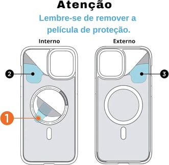 Capa Capinha Case para (iPhone 17) Magnética Carregamento por Indução Transparente Premium Anti Impacto, Anti Amarelamento, Proteção de Câmera (iPhone 17)