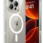 Capa Mag-Safe para [iPhone 16 Pro MAX] Capinha Magnetica Premium com [Proteção de Câmera] Clear Case Transparente [Anti-Amarelamento], Compatível com MagSafe, Resistente a Riscos e Anti Impacto