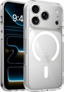 Capa Mag-Safe para [iPhone 17 Pro MAX] Capinha Slim Premium com [Proteção de Câmera] Magnetica Clear Case Transparente [Anti-Amarelamento], Compatível com MagSafe, Resistente a Riscos e Anti Impacto