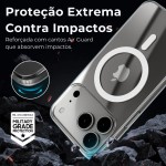 Capa Mag-Safe para [iPhone 17 Pro MAX] Capinha Slim Premium com [Proteção de Câmera] Magnetica Clear Case Transparente [Anti-Amarelamento], Compatível com MagSafe, Resistente a Riscos e Anti Impacto - Imagem 2