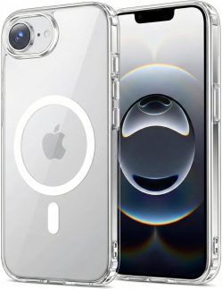Capa Mag-safe para [iPhone 16E] Capinha Slim Premium com [Proteção de Câmera] Magnetica Clear Case Transparente [Anti-Amarelamento], Compatível com MagSafe, Resistente a Riscos e Anti Impacto