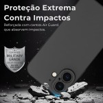Capa para iPhone 16 Capinha [Ultra Slim] com [Proteção de Camera], Case Anti Impacto e Resistente, Anti Riscos, Leve, Aveludada e Design Elegante (Preto) - Imagem 2