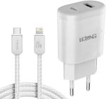 Carregador Rapido Lelong compatível Celulares IOS USB-C Lightning iPhone 7 8 9 X XR 11 12 13 e iPhone 14