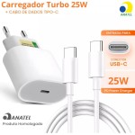 Carregador Turbo Tipo C Compatível com iPhone 15, 15 pro, 15 Pro Max, iPhone 16, 16 pro, 16 pro Max, Samsung Galaxy, IOS/Android Turbo + Cabo USB-C Ultra Rápido de 1M Premium - Imagem 2
