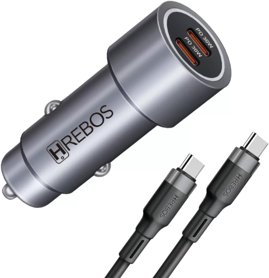 Carregador-Veicular-Premium-Turbo-60W-Combinado-de-Duas-Saidas-USB-C.jpg Carregador Veicular Premium Turbo 60W Combinado de Duas Saídas USB-C Acompanha Cabo Dual Tipo-C com Carregamento Rápido