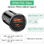 Carregador Veicular Turbo 30w Baseus Quickcharge 4.0 PD iPhone - Imagem 2
