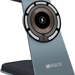 Carregador Wireless 3 em 1 – Base para Smartphone, Smartwatch e Fones de Ouvido