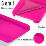 Case Capa Capinha Silicone Aveludado pra iPhone 5 e 5SE (Azul Celeste) - Imagem 2