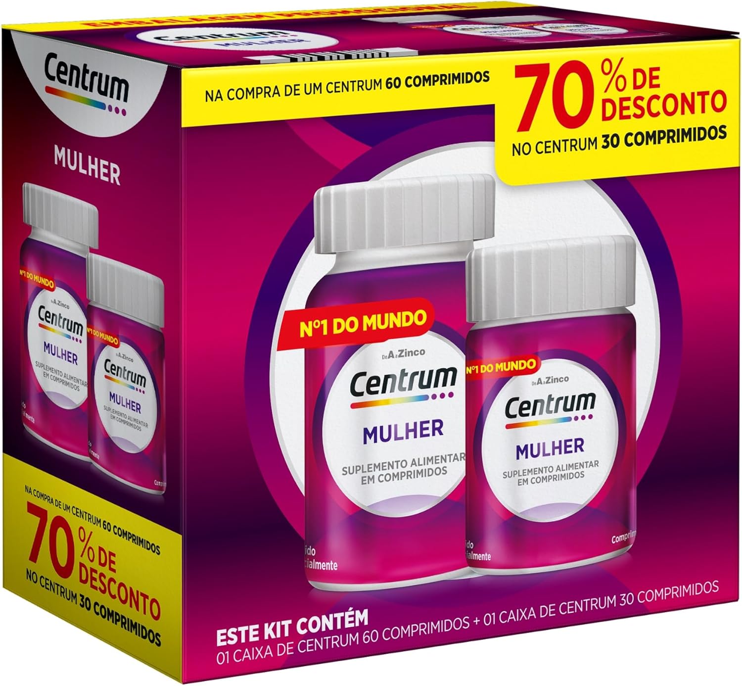 Centrum-Mulher-Multivitaminico-Diario-com-Magnesio-Vitamina-D-e-Vitamina.jpg Centrum Mulher Multivitaminico Diário, com Magnésio, Vitamina D e Vitamina B12, Leve 90 Comprimidos e Pague 60