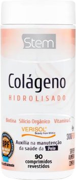 Colágeno com Biotina Silício e Vitamina C Stem 90 Comprimidos