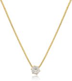Colar Corrente Ponto de Luz Zircônia Folheado a Ouro 18k