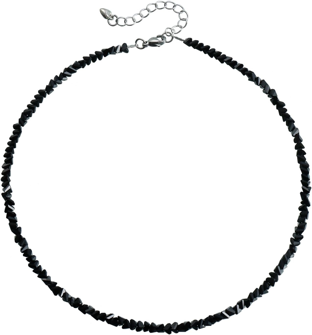 Colar-feminino-com-contas-irregulares-corrente-gargantilha-com-contas-irregulares.jpg Colar feminino com contas irregulares, corrente gargantilha com contas irregulares, colares modernos de cristal, joias para presentes