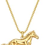Colar feminino dourado para presente, espírito, elefante, cavalo, dragão, dinossauro, lobo, animal, gargantilha para mulheres