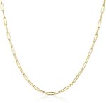 Colar gargantilha delicada banhado a ouro 14K para mulheres e meninas | Cobra, elo cubano, clipe de papel, contas de bola, corrente de tênis, colar de pérolas naturais de água doce para presente