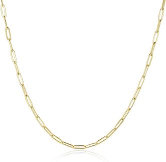 Colar gargantilha delicada banhado a ouro 14K para mulheres e meninas | Cobra, elo cubano, clipe de papel, contas de bola, corrente de tênis, colar de pérolas naturais de água doce para presente