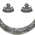 Colar gargantilha indiana afegã hasli prata oxidada tribal boho declaração kutchi joias femininas