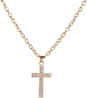 Colares femininos cor prata presente festa estilo coreano diamante strass pingente cor dourada gargantilha clavícula (ouro)