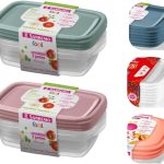 Conjunto com 6 Potes Plásticos Herméticos, Tampa Fácil, 785ml - Sanremo Cor:Sortido