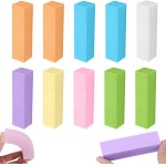 Conjunto de 10 limas de unhas para modelar unhas naturais, ferramentas profissionais de manicure para aparar unhas e cuidados diários com as bordas das unhas - Imagem 2