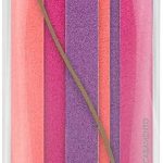 Conjunto de Lixas Dupla Face para Unhas, Contém 6 Unidades, Cores Laranja, Rosa e Roxo, Lanossi.
