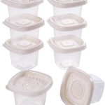 Conjunto de Potes Quadrados 70 ml Pop 8 Unidades, Plasútil