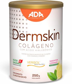 Dermskin - Colágeno Verisol + Ácido Hialurônico + Silício Orgânico - 250G Pink Lemonade