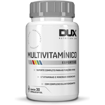 Dux Nutrition Multivitamínico Esportivo - 30 Cápsulas Softgel -