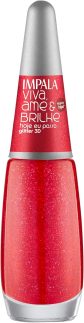ESMALTE IMPALA VIVA AME E BRILHE GLITTER 3D HOJE EU POSSO COMERCIAL