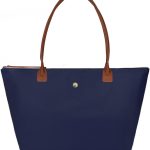 GM LIKKIE Bolsa feminina dobrável de nylon, bolsa de ombro leve com alça superior, bolsa Hobo espaçosa para trabalho e viagens