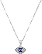 Gargantilha Feminino Pingente Olho Grego Corrente Aço Inox