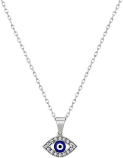 Gargantilha Feminino Pingente Olho Grego Corrente Aço Inox