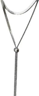 Gargantilha feminina de estrela chique vintage colar de borboleta doce Y2K borla colar feminino (superfície lisa)