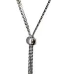 Gargantilha feminina de estrela chique vintage colar de borboleta doce Y2K borla colar feminino (superfície lisa)