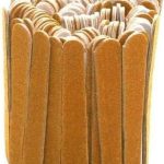 Genérico Kit 100 Mini Lixas Descartáveis Manicure Pedicure 8cm Marrom